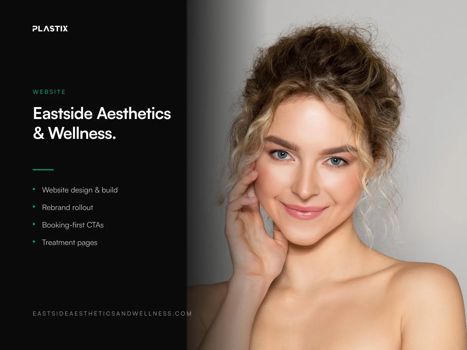 Eastside Aesthetics & Wellness website design alongside editorial brand photography