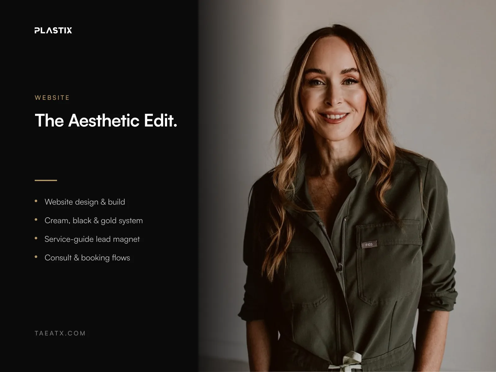 The Aesthetic Edit website design alongside editorial brand photography
