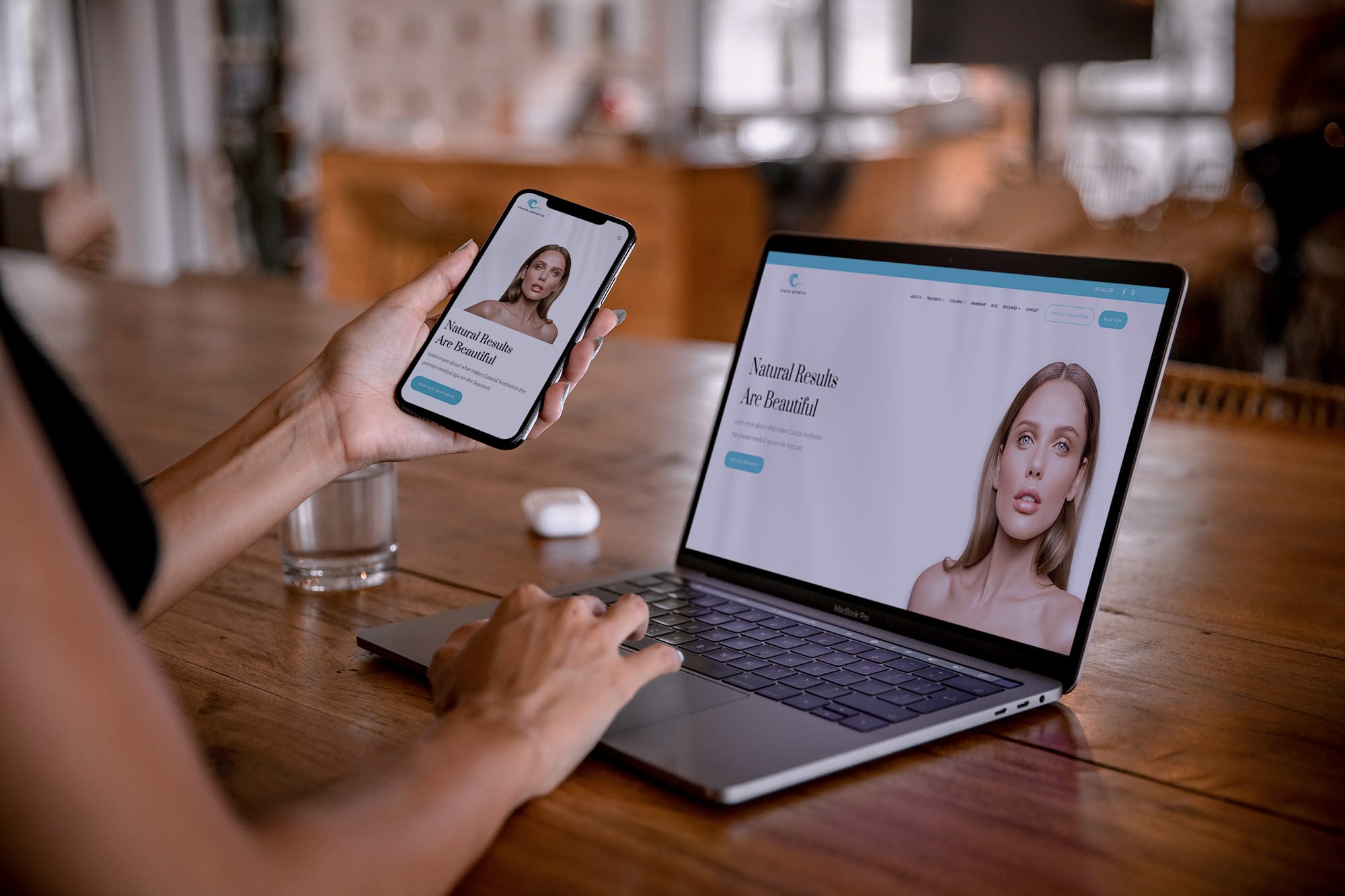 Website design for Coastal Aesthetics, a medical aesthetics practice and Plastix client